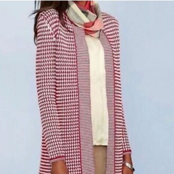Talbots Women’s open knit 100% merino wool cardigan sweater size medium - EUC!😍 - Picture 1 of 9